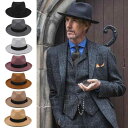 ジャズハット やや 大きめ 春秋冬 メンズ レディース ウール パナマハット つば広 シルクハット レトロ シック 帽子