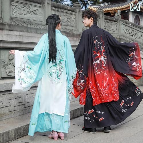 楽天way-ugo剣士 コスプレ 舞台衣装 男女 漢服 男性 女性 春夏服 レディース メンズ レトロ フェアリー 衣装 古風 騎士 チャイナ風 セット