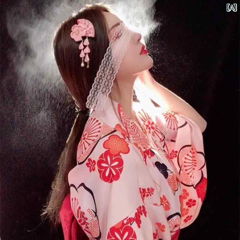 浴衣 着物 和服 おしゃれ かわいい レディース セットアップ 写真 撮影 和風 エレガント 学生 春秋 衣装 少女 フリーサイズ 花柄