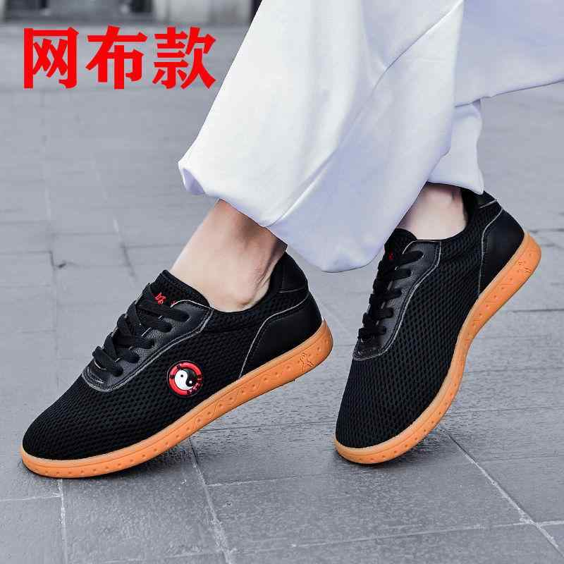 太極拳 シューズ 武術 体操 トレーニング 靴 シューズ ブーツ ソフト ソール 滑りにくい メッシュ 厚底 武道 カンフー 通気性 スポーツ 布 外出 男女兼用 ユニセックス 春夏