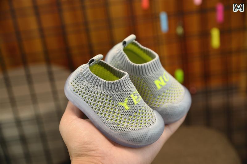 春夏 ベビー ステップ イン シューズ 靴 レディース メンズ 通気性 メッシュ ワンキック トーテム プラスチック