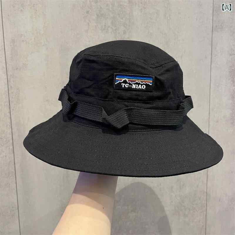 レディース メンズ 刺繍 帽子 フィッシャーマン ハット 釣り ハイキング カジュアル カウボーイ ウエスタン 春夏秋