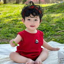 ロンパース カバーオール 春夏 キュート 通気性 赤ちゃん ノースリーブ メンズ レディース ベビー コットン パンダ 刺繍入り 綿 幼児用