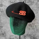 春秋 ストリート カラー レター 英語 ピン カボチャ 帽子 ウール ベレー帽 レディースファッション 画家帽子