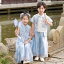 キッズ 漢服 男の子 女の子 チャイナ服 新中華風 民族衣装 薄手 柔らかな ポリエステル プリント柄 お..