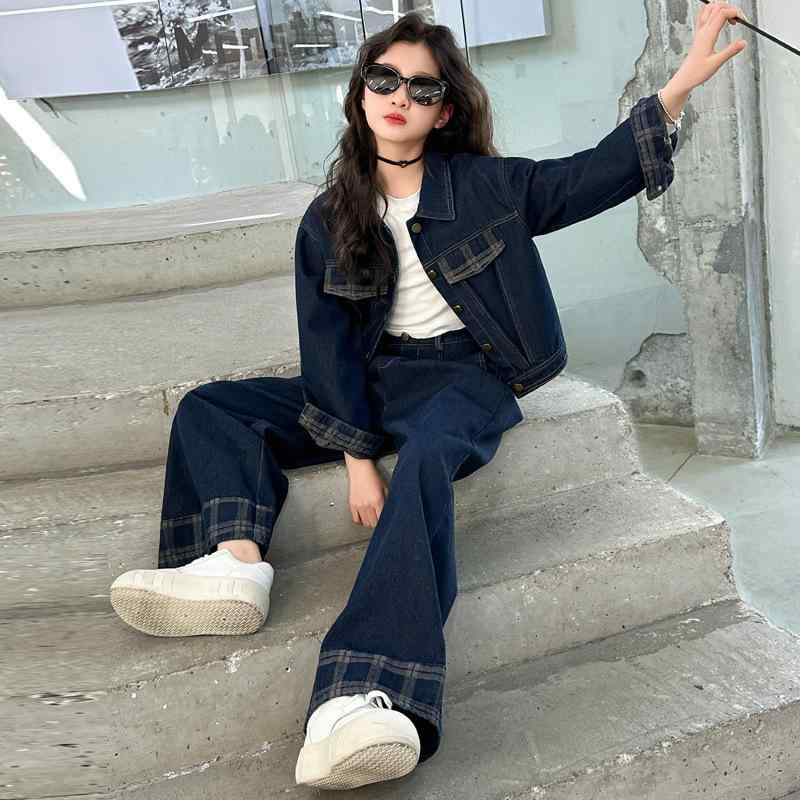 セットアップ 女の子 ジュニア デニ