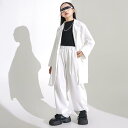 キッズ 女の子 ジャズダンス ヒップホップ ストリートダンス 衣装 発表会 ステージ イベント スーツ ジャケット セットアップ 上下セット クール かっこいい...