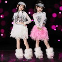 キッズ 女の子 ダンス衣装 ジャズダンス クロップド丈 へそ出し 韓国風 おしゃれ スタイリッシュ ヒップホップ 発表会 舞台 ステージ イベント パフォーマンス ポリエステル セットアップ