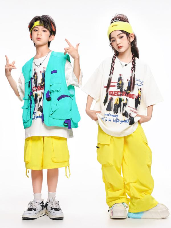 キッズウェア 男の子 女の子 ストリートダンス ヒップホップ HIPHOP ダンス衣装 セットアップ ルーズフ..