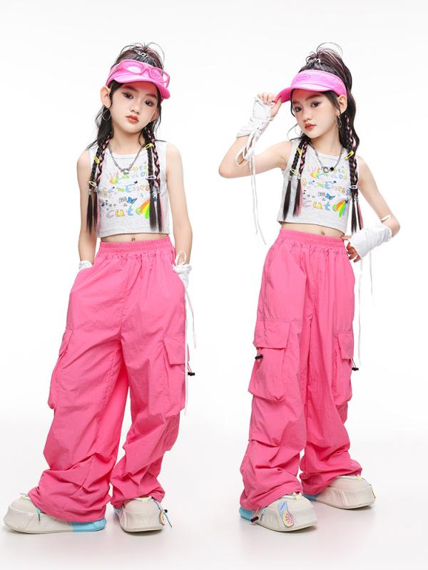 ダンスウェア 女の子 キッズ 夏 ジャズダンス ヒップホップ ストリートダンス 発表会 舞台 練習着 トレ..