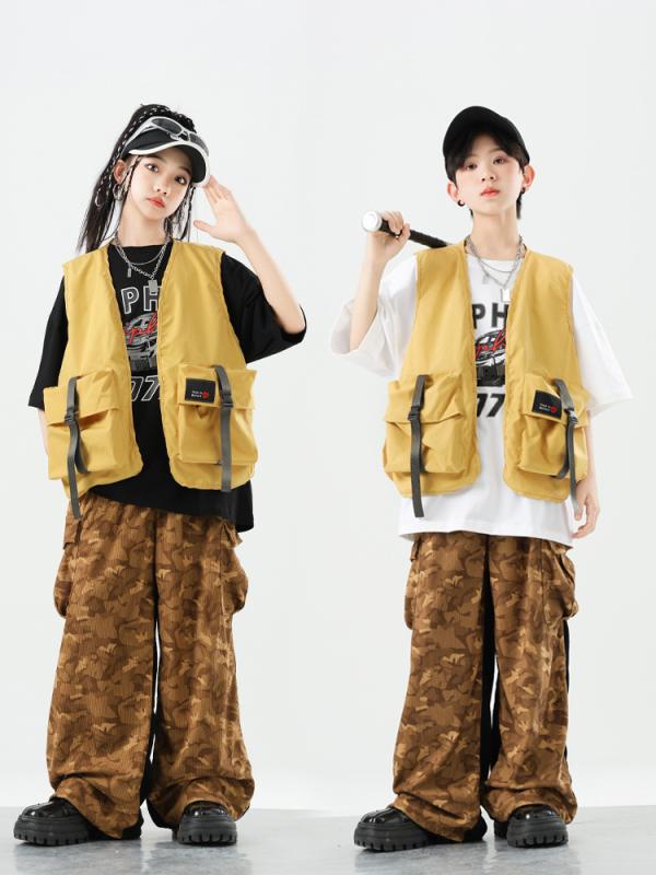 キッズ ストリートダンス ヒップホップ 衣装 男の子 女の子 男女兼用 半袖 セットアップ ダンスウェア ..