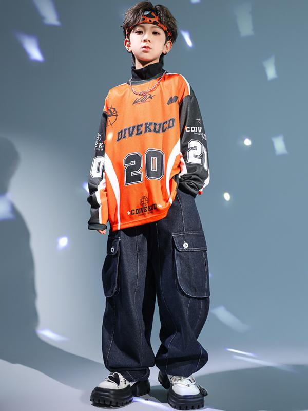 ダンス衣装 キッズ 男の子 女の子 ストリートダンス ヒップホップ ジャズダンス K-POP スウェット トレ..