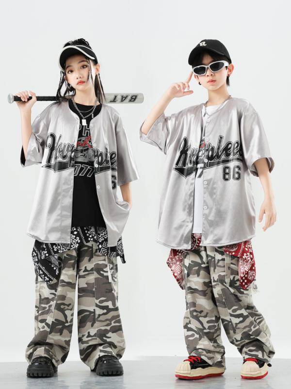 ダンスウェア キッズ 男の子 女の子 ヒップホップ ストリートダンス 半袖 セットアップ 衣装 パフォー..