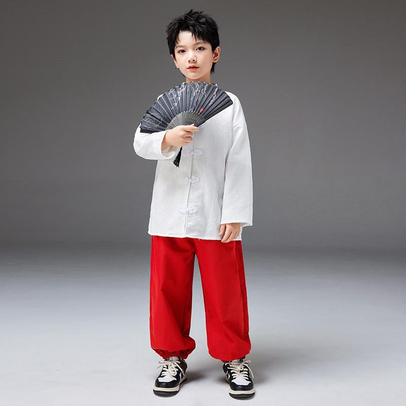 子供用 女の子 男の子 漢服 時代劇衣装 馬面スカート チャイナ風 中国伝統衣装 舞台衣装 発表会 合唱 ..