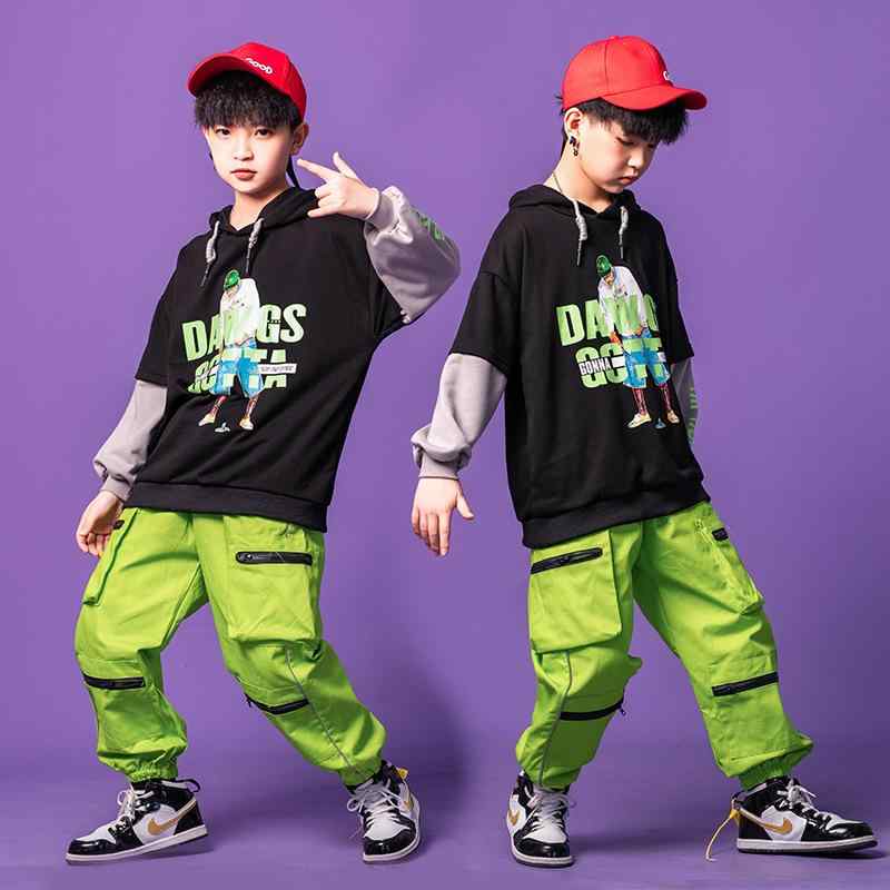 ダンス衣装 キッズ 男の子 女の子 ヒップホップ ジャズ ストリート系 セットアップ 発表会 練習着 イベ..