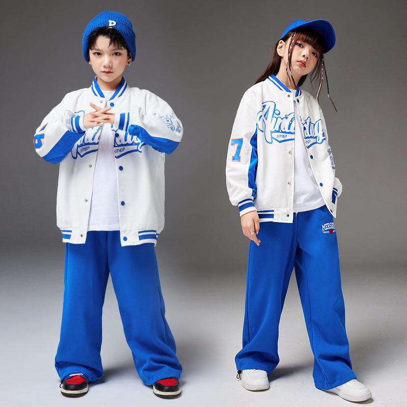 ダンス衣装 男の子 キッズ ヒップホップ ストリートダンス ジャズダンス スタジャン風 ジャケット パンツ 上下 発表会 練習着 イベント ステージ トレンド おしゃれ 動きやすい ポリエステル 春秋