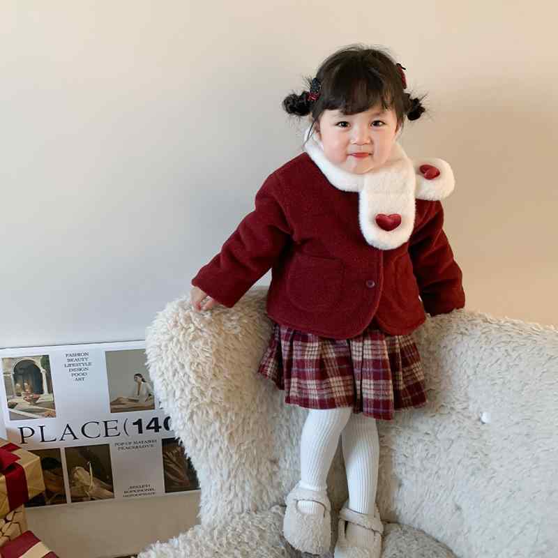 コート 女の子 ガールズ ベビー キッズ ボア 中綿 厚手 暖かい あったか 防寒 長袖 ミドル丈 丸首 ラウ..