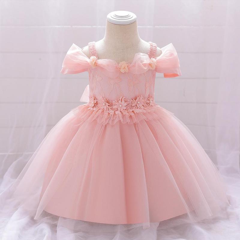 キッズ フォーマルドレス 女の子 オフショルダー プリンセス チュール ボリューム バースデー 結婚式 ..
