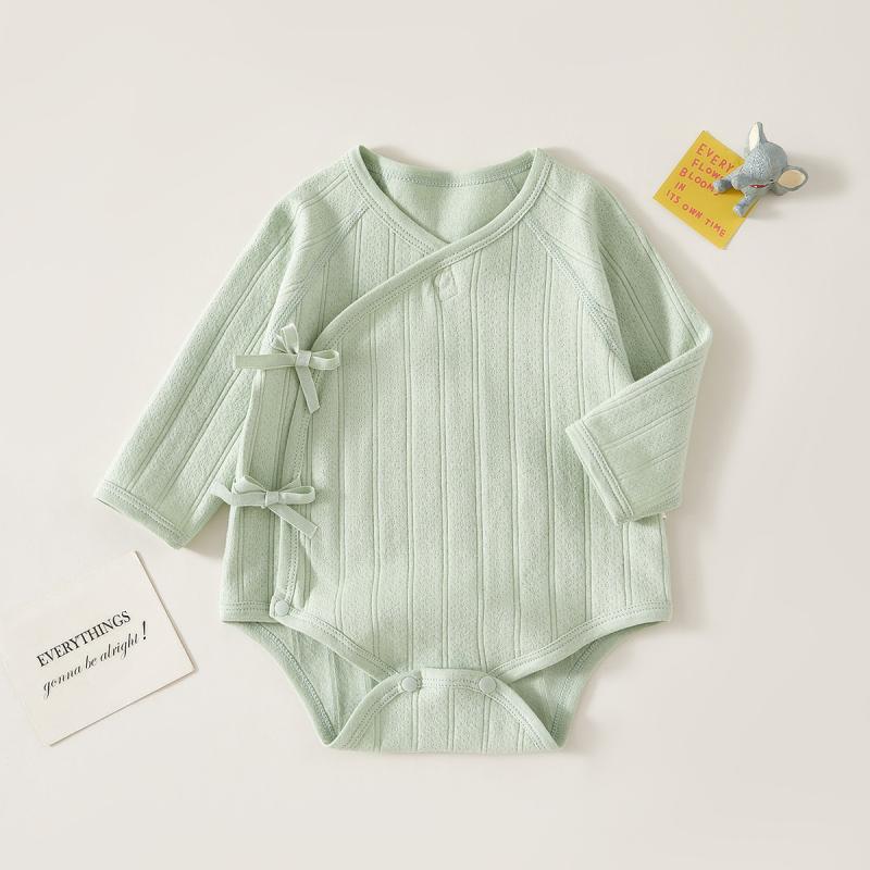 ロンパース ベビー 新生児 綿100% 前開き 和風 ボディスーツ 三角 カバーオール 肌着 パジャマ 部屋着 ..