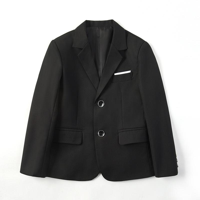 ジャケット 子供 男の子 ジュニア 小中学生 フォーマル セレモニー ブレザー ピアノ発表会 ステージ 卒業式 入学式 結婚式 ブリティッシュ ポリエステル 春秋 黒 紺 グレー チェック