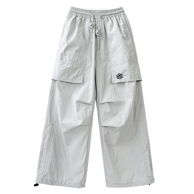 キッズ 男の子 ジュニア カーゴパンツ 軽量 薄手 通気性 吸湿速乾 ポリエステル 春夏 ゆったり ルーズ ..