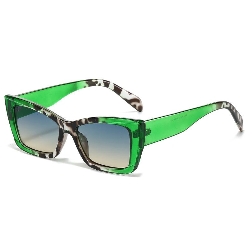 サングラス キャッツアイ 小顔効果 レトロデザイン UV400 紫外線対策 高級感 配色切り替え 細フレーム ヒョウ柄 おしゃれ ファッション アイウェア カジュアル 運転 ドライブ 旅行 サイクリング ストリート ACレンズ PCフレーム 春夏