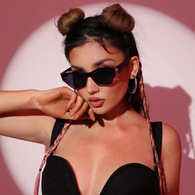 サングラス ユニセックス 欧米スタイル 個性的 バイカラー 配色切り替え UV400 紫外線カット ポリカーボネート 軽量 スクエア型 ドライブ 旅行 アウトドア 普段使い おしゃれ レトロ カジュアル ヒョウ柄 べっ甲柄 ブラック ブラウン グレー(4)