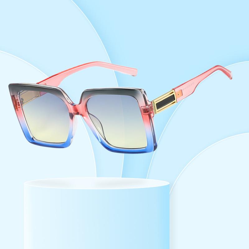 サングラス UV400カット スクエアフレーム 個性的 ファッション ライトラグジュアリー キャンディーカラー ポップカラー 紫外線対策 ドライブ レジャー エレガント カジュアル オフィス オールシーズン インフルエンサー アイウェア