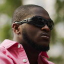 サングラス 個性的 ユニーク 未来風 パンク ストリート系 アシンメトリー 透かし彫り 変形フレーム UVカット UV400 紫外線対策 おしゃれ ファッション トレンド ドライブ レジャー サイクリング アウトドア