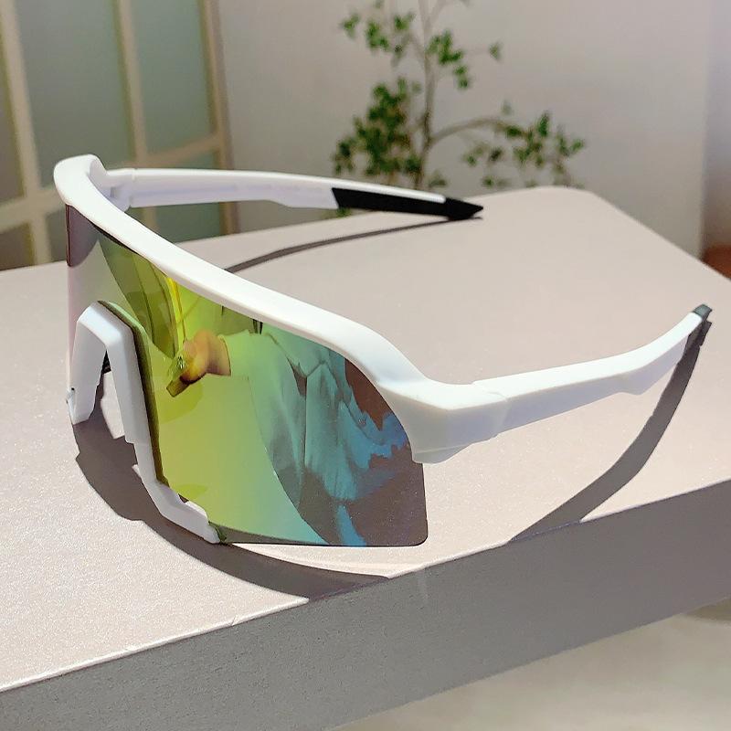 サングラス アウトドア スポーツ サイクリング 登山 スキー マラソン ドライブ 釣り レジャー UVカット 紫外線対策 防風 軽量 ハーフリム スクエア型 ユニセックス ミラーレンズ アイウェア