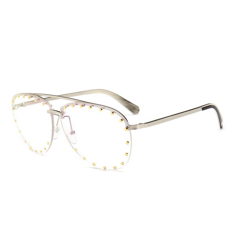 サングラス メンズ レディース パイロット アビエーター メタルフレーム フルリム ティア ドロップ UVカット UV400 紫外線対策 リベット装飾 おしゃれ 普段使い ストリート系 ファッション小物 ドライブ 黒 金