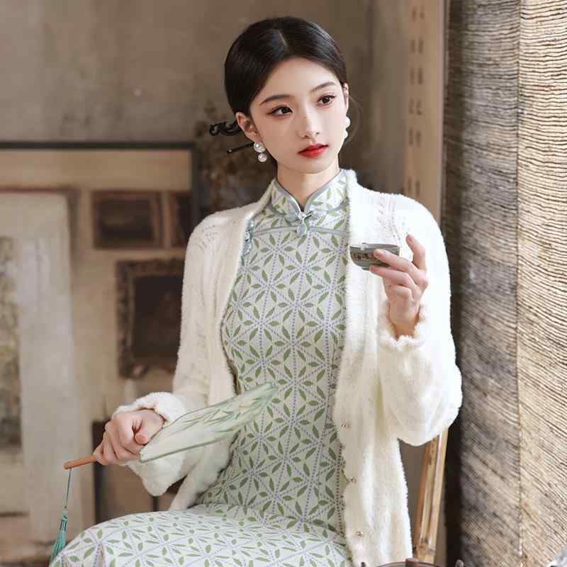 カーディガン レディース ニット ショール アウター レトロ クラシック エレガント 上品 リラックス チ..