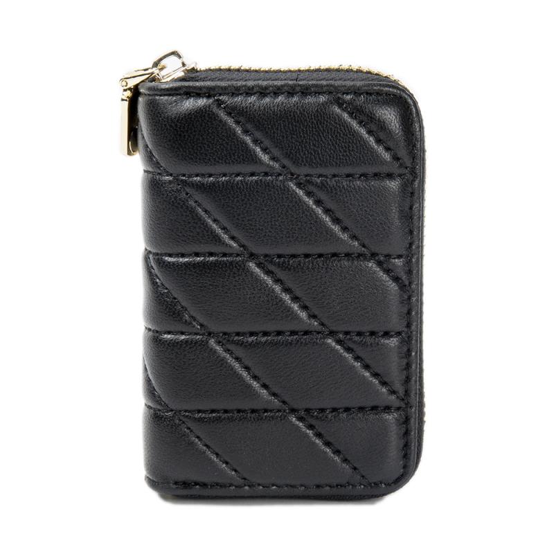 カードケース レディース 本革 羊革 菱形 刺繍 グリッド柄 アコーディオン型 蛇腹 大容量 多機能 スキ..