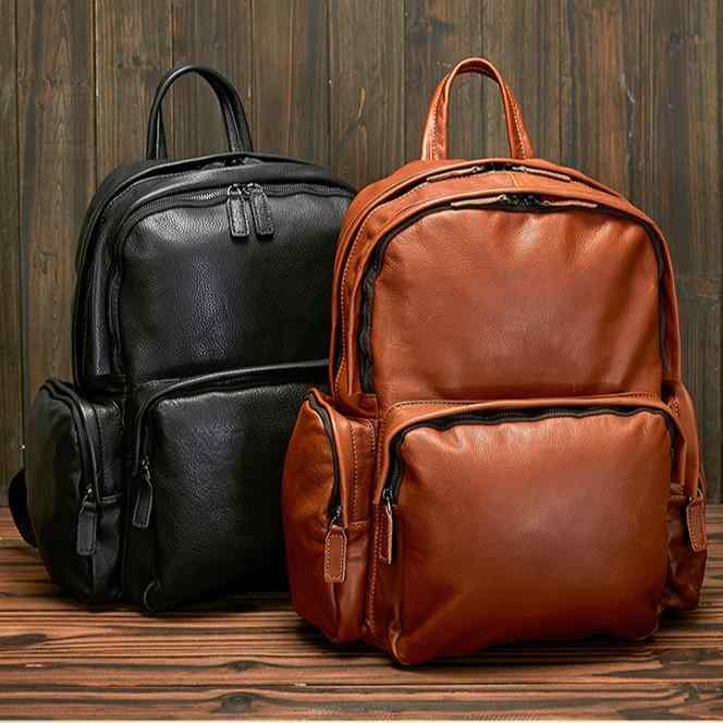 リュックサック メンズ バックパック 男性用 高級感 本革 牛革 フルグレインレザー 大容量 ビジネス 通..