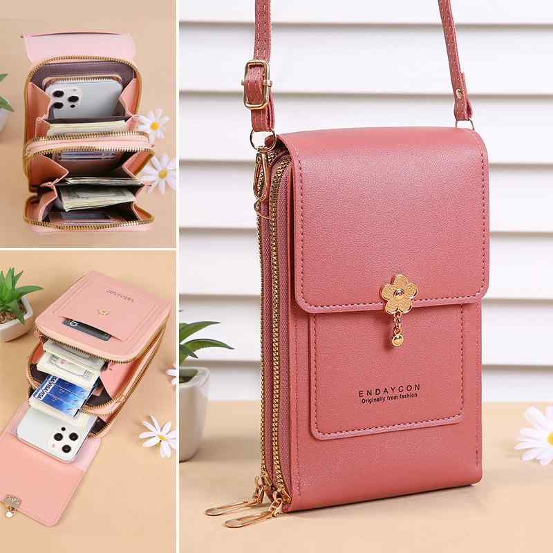 スマホショルダー レディース 財布 大容量 多機能 タッチスクリーン対応 斜め掛け コインケース クラッ..