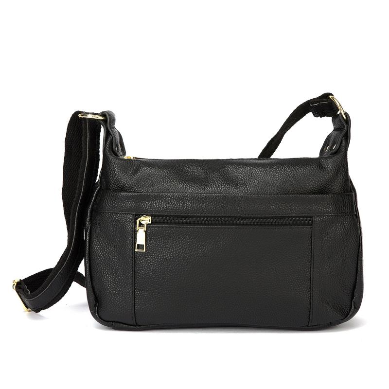 バッグ レディース レトロ ビンテージ 本革 牛革 レザー ライチ柄 ブラック 通勤 普段使い ハンドバッ..