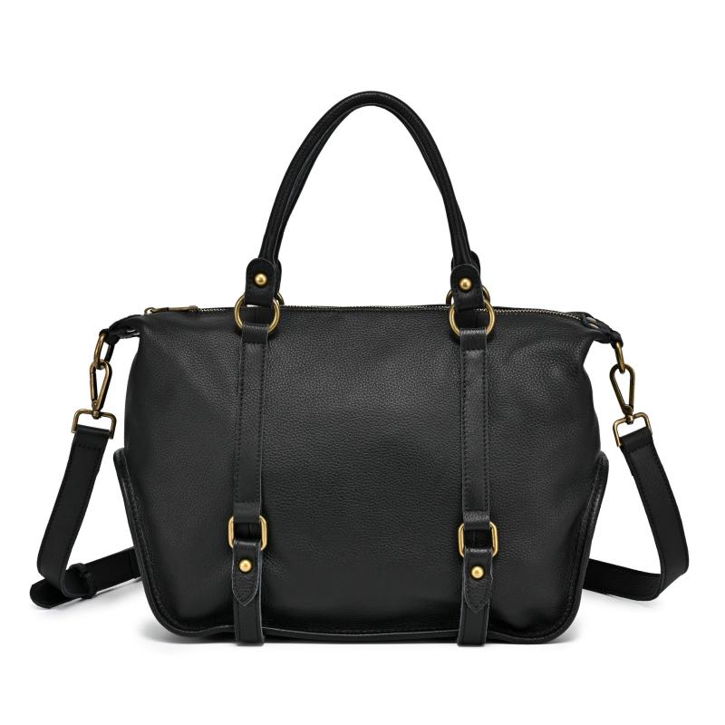 バッグ レディース 欧米レトロ おしゃれ 本革 牛革 レザー ライチ型押し 横型 スクエア 手提げ鞄 肩掛..