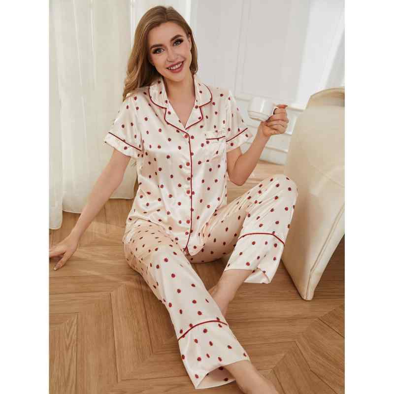 パジャマ レディース 接触冷感 半袖シャツ ロングパンツ ルームウェア 2点セット 薄手 シルク調 ポリエステル 開襟シャツ 部屋着 通気性 伸縮性 快適 春夏 リラックス