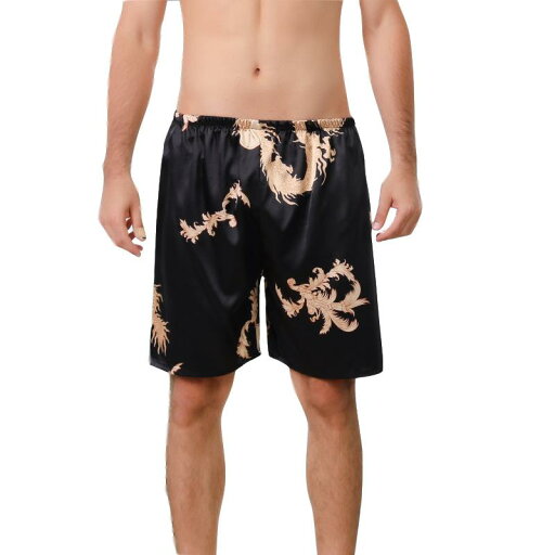ショートパンツ メンズ 男性用 パジャマ ルームウェア サテン風 ポリエステル ハーフパンツ 五分丈 龍柄 大きいサイズ ゆったり 速乾 通気性 部屋着 ビーチ カジュアル 高級感 ショートパンツ メンズ 男性用 パジャマ ルームウェア サテン風 ポリエステル ハーフパンツ 五分丈 龍柄 大きいサイズ ゆったり 速乾 通気性 部屋着 ビーチ カジュアル 高級感