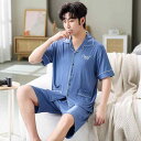 パジャマ メンズ モダール 半袖 襟付き 薄手 ハーフパンツ 大きいサイズ 春夏 ルームウェア 部屋着 上下セット セットアップ 通気性 接触冷感 吸湿速乾 男性用 普段使い リラックスウェア