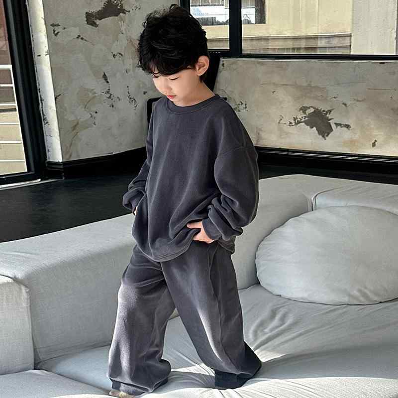 ルームウェア 男の子 キッズ 子供服 パジャマ 上下セット 2点セット 保温 あったか コットン 綿混 フリ..