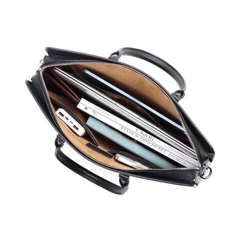 ビジネスバッグ メンズ 本革 牛革 レザー 高級感 おしゃれ スタイリッシュ 軽量 防水 丈夫 防犯 ジルコ..