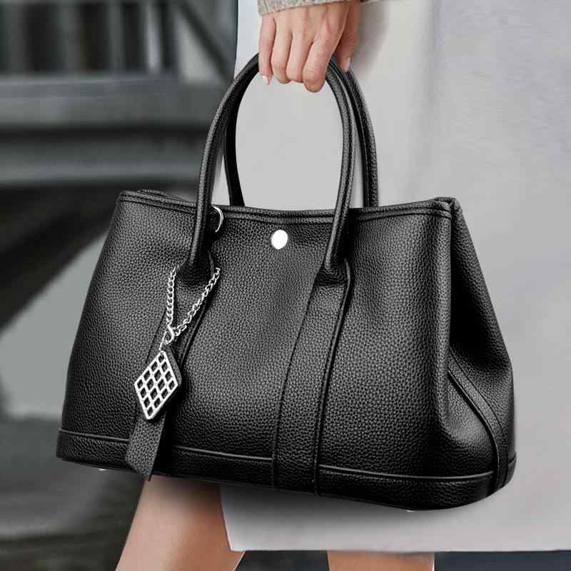 バッグ レディース 女性用 バケット型 巾着 大容量 高級感 PUレザー ライチ柄 手提げ鞄 肩掛け鞄 通勤 ..