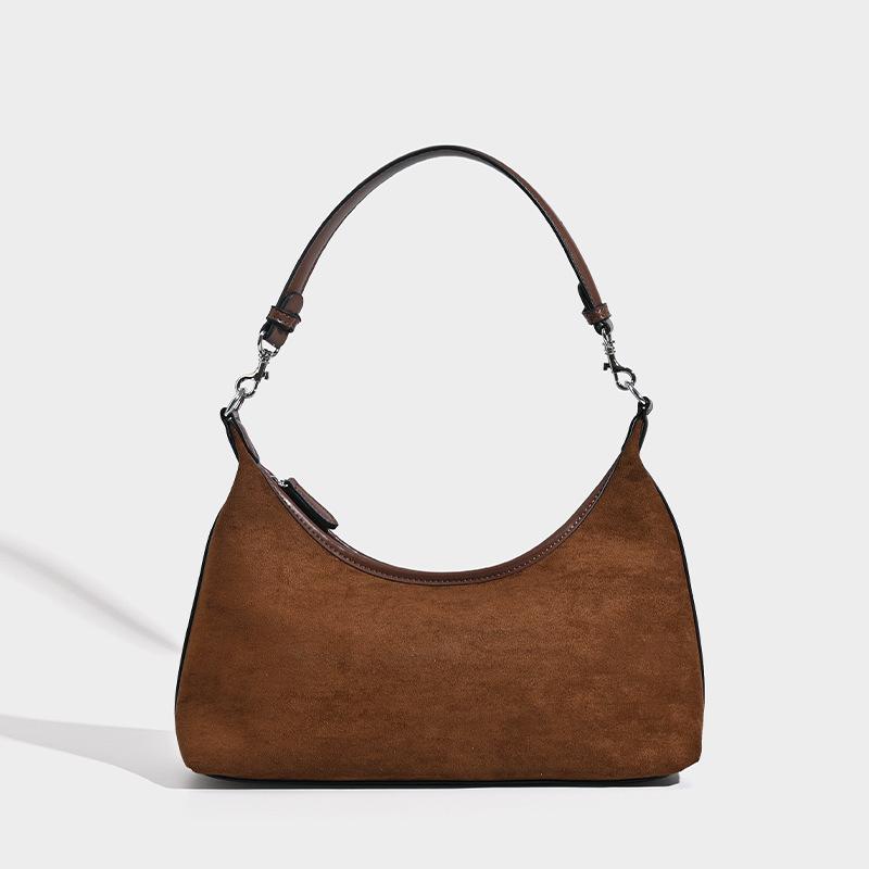 バッグ レディース 個性的デザイン 高級感 スエード調 ワンショルダー 水餃子型 ハンドバッグ フェイク..