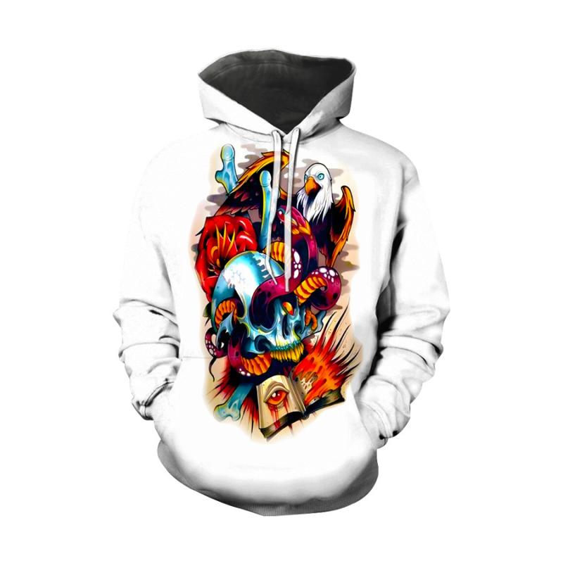 パーカー メンズ 3Dデジタルプリント 火炎柄 ファイアパターン フード付き プルオーバー 長袖 スウェット 春秋 ポリエステル 混紡 カジュアル ストリート 普段使い(4)