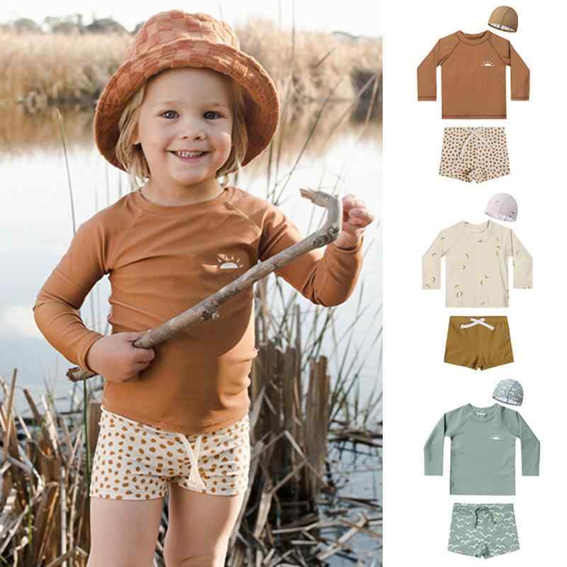 ・カテゴリ: スイムウェアセット・対象年齢: 1〜6歳・対象性別: 男児・柄: カートゥーン・主な素材: ポリエステル84%・重さ: 約150g・裏地素材: ポリエステル84%・カラー展開: アプリコット、ライトグリーン、ブラウン・サイズ展開: 90cm、100cm、110cm、120cm、130cm・スタイル: 三角パンツタイプ