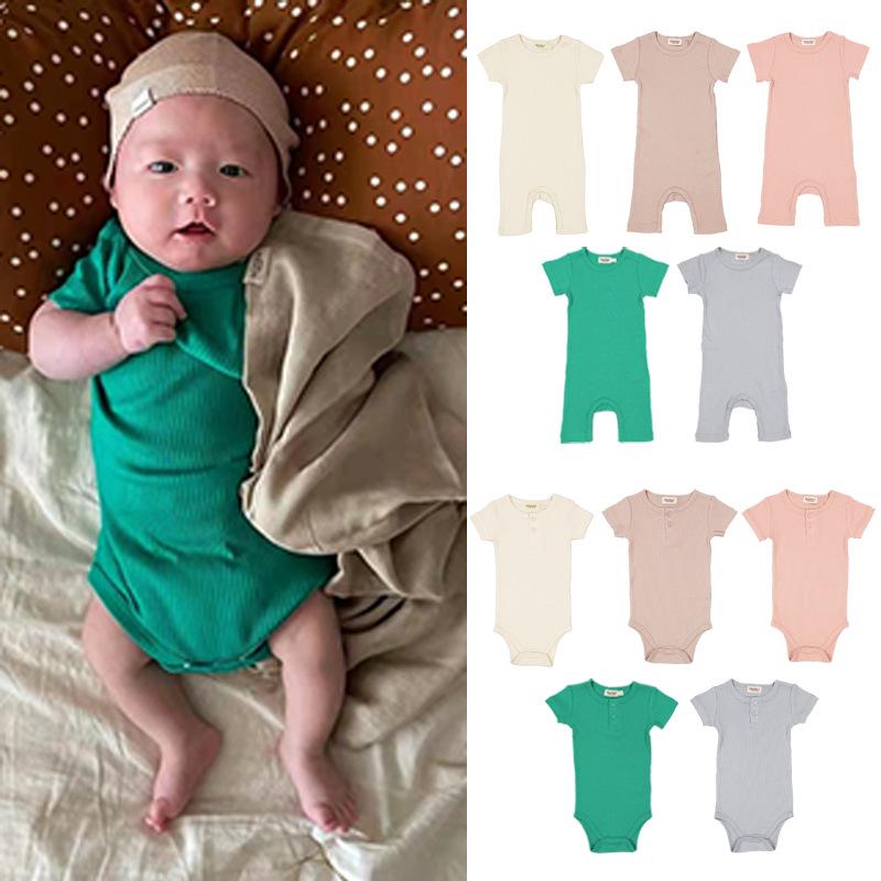 ロンパース ベビー 赤ちゃん 男女兼用 モダール コットン 優しい肌触り 半袖 前開き ボタン 薄手 夏 吸湿速乾 カバーオール ボディスーツ 普段着 部屋着 バニラ ライトキャメル ヒョウ柄