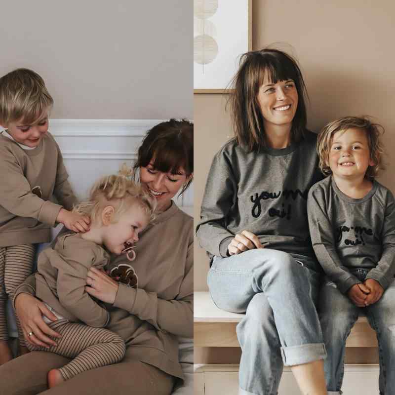 キッズ トレーナー スウェット 男の子 女の子 子供用 親子ペア お揃い 秋冬 綿素材 コットン プルオー..