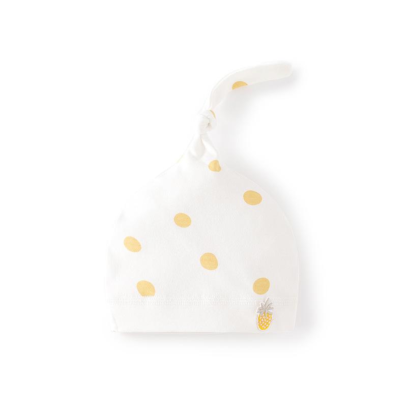 帽子 ベビー 新生児 赤ちゃん 綿100% やわらか コットン ハット 水玉 ドット柄 ミルク瓶柄 ハートベア..