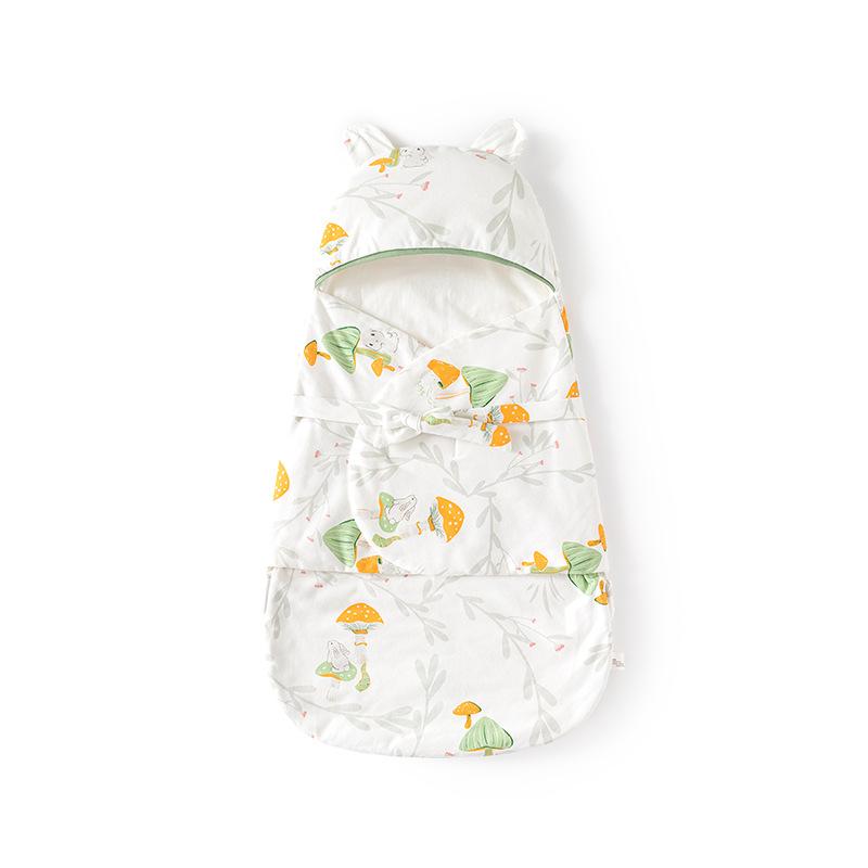 スリーパー 新生児 ベビー 赤ちゃん 恒温 温度調節 多機能 寝冷え防止 ファスナー式 キルティング 中綿入り 厚手 蝶柄 かわいい オールシーズン パジャマ 寝間着 コクーン型